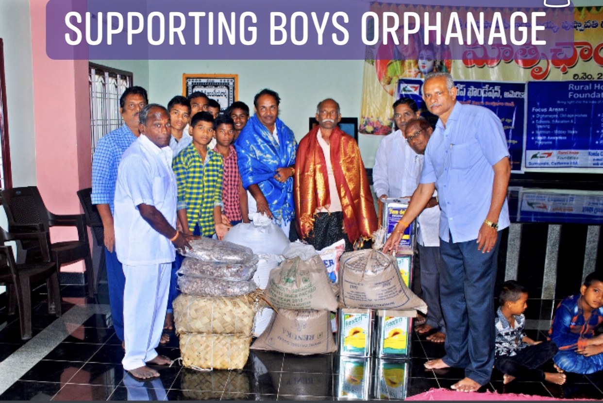 Orphanage support - groceries, facilities, books, clothes